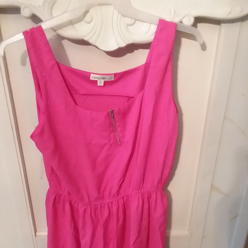 Pink Zipper Dress